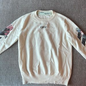 Off White Floral Sweater